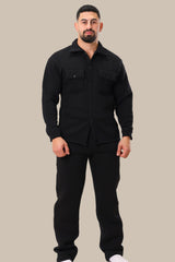 Men's Jacket and Pants Set | Black
