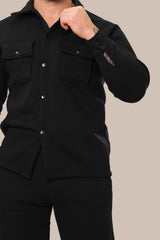Men's Jacket and Pants Set | Black