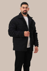 Men's Black Jacket with Pockets