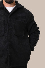 Men's Black Jacket with Pockets