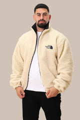Double-Faced North Face Jacket | Black & Beige