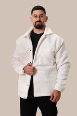 Men's White Jacket with Pockets
