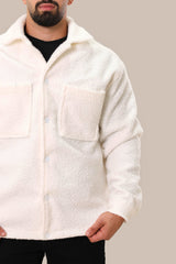 Men's White Jacket with Pockets