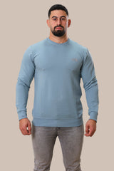 Basic North Face Sweatshirt  | Baby Blue