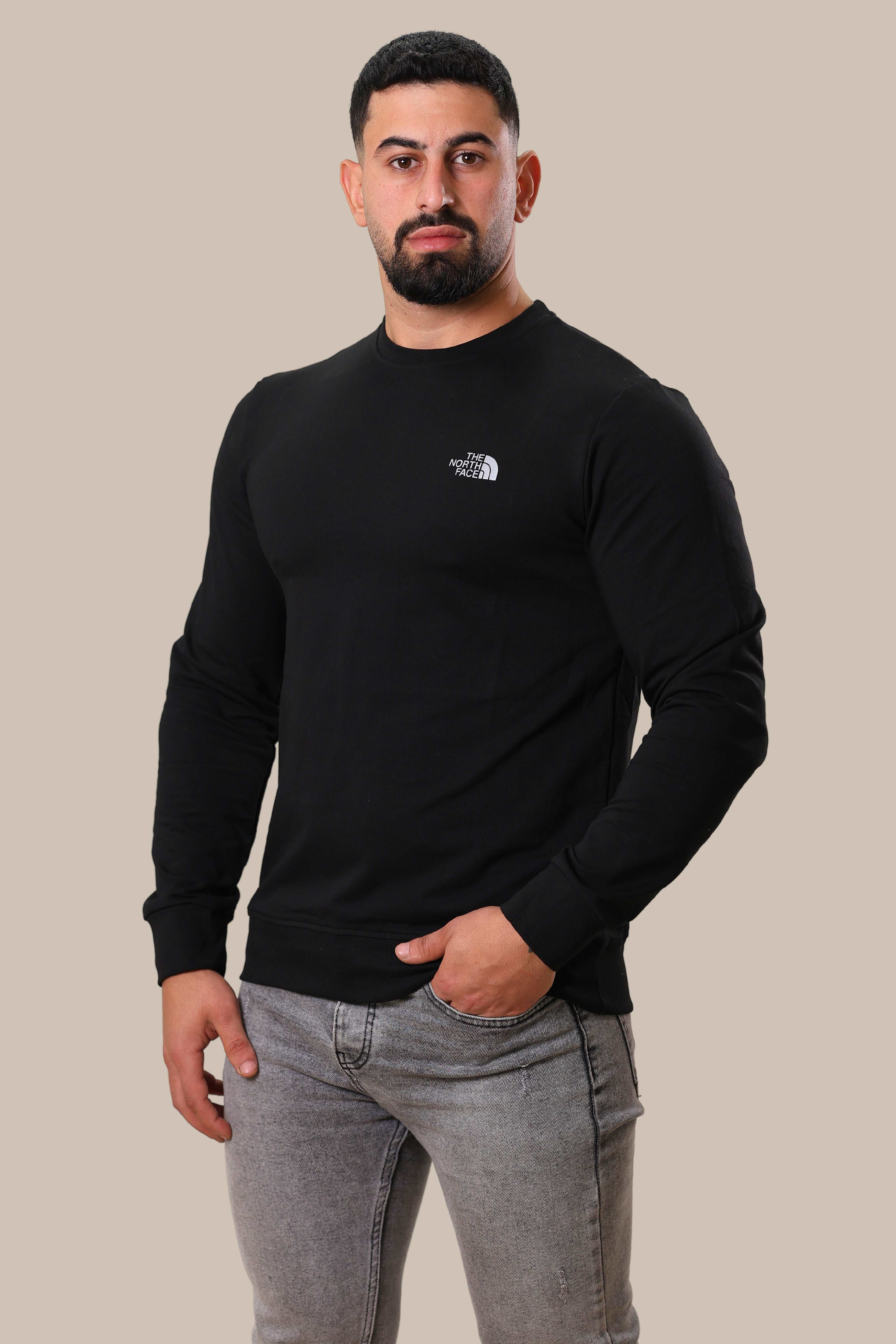 Basic North Face Sweatshirt  | Black