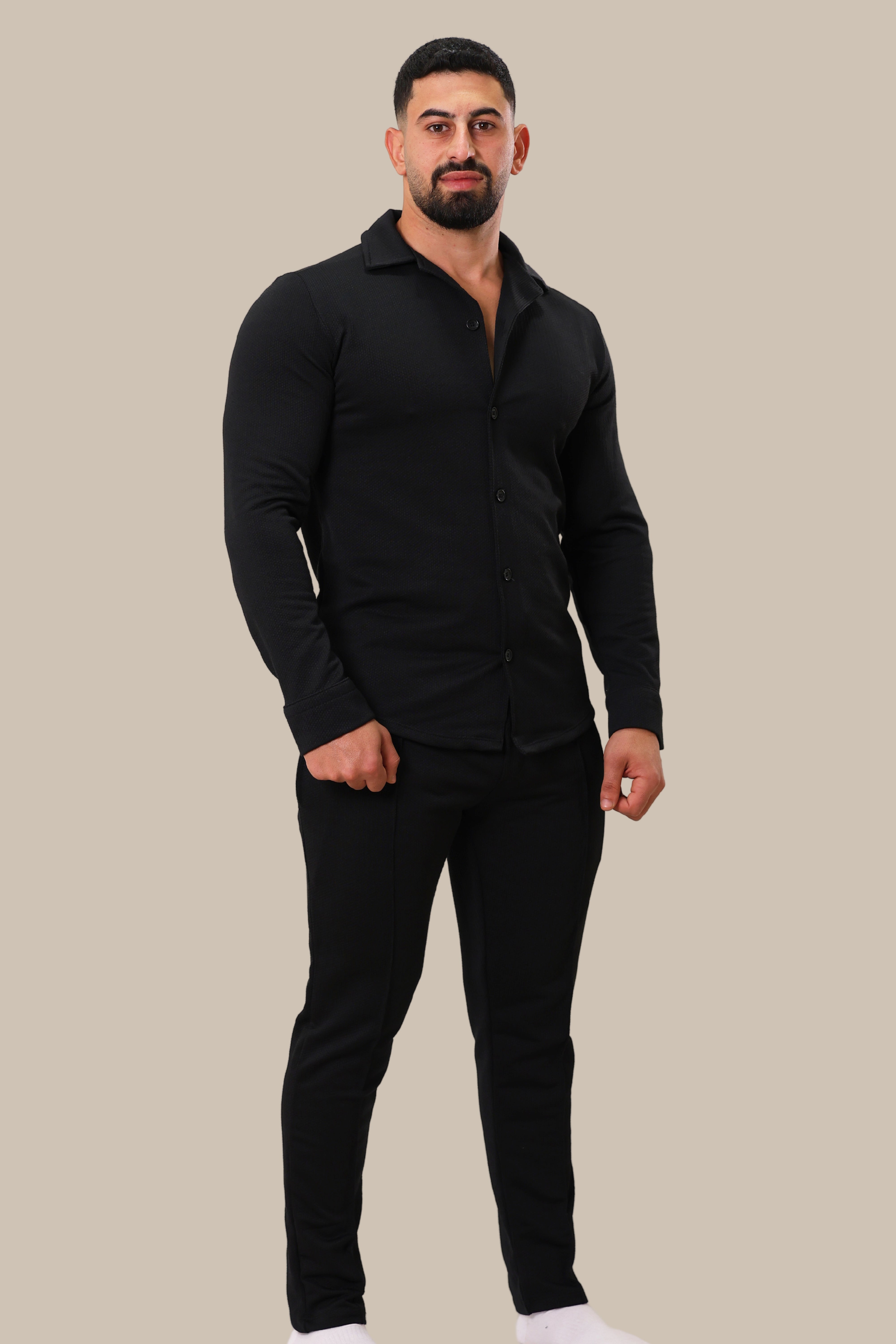 Linen Men's Set | Black