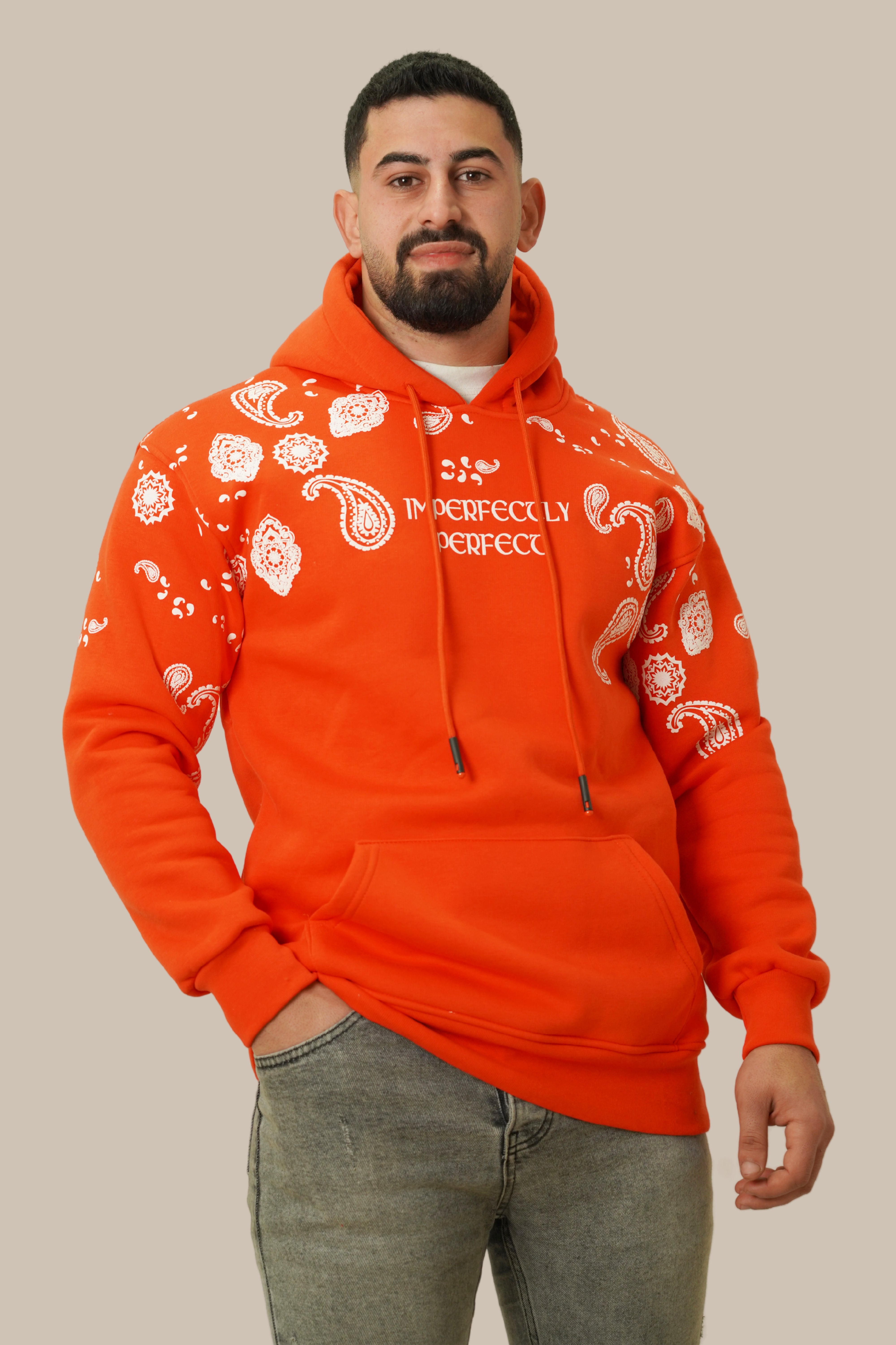 Bold Orange Men’s Hoodie