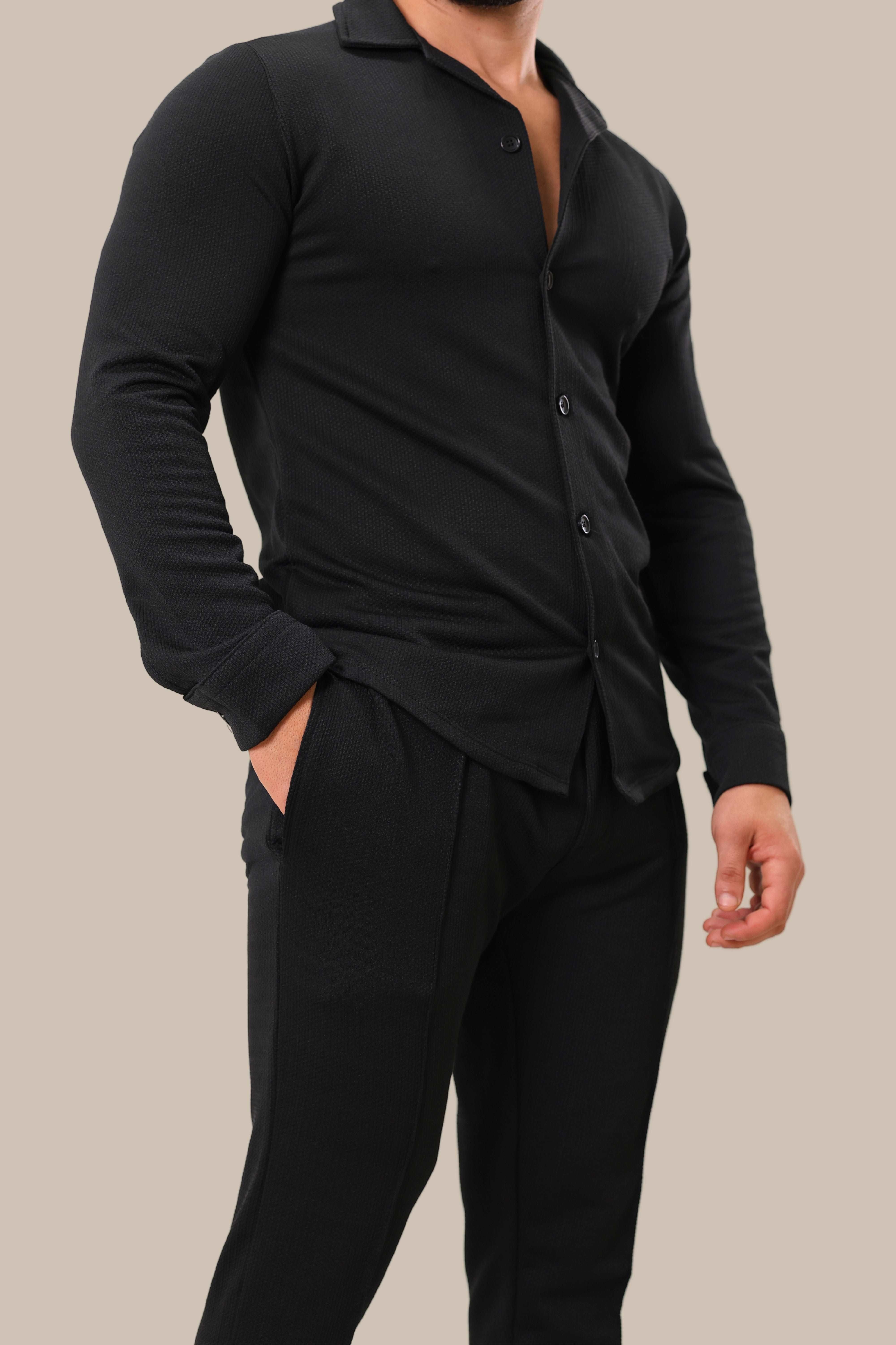 Linen Men's Set | Black