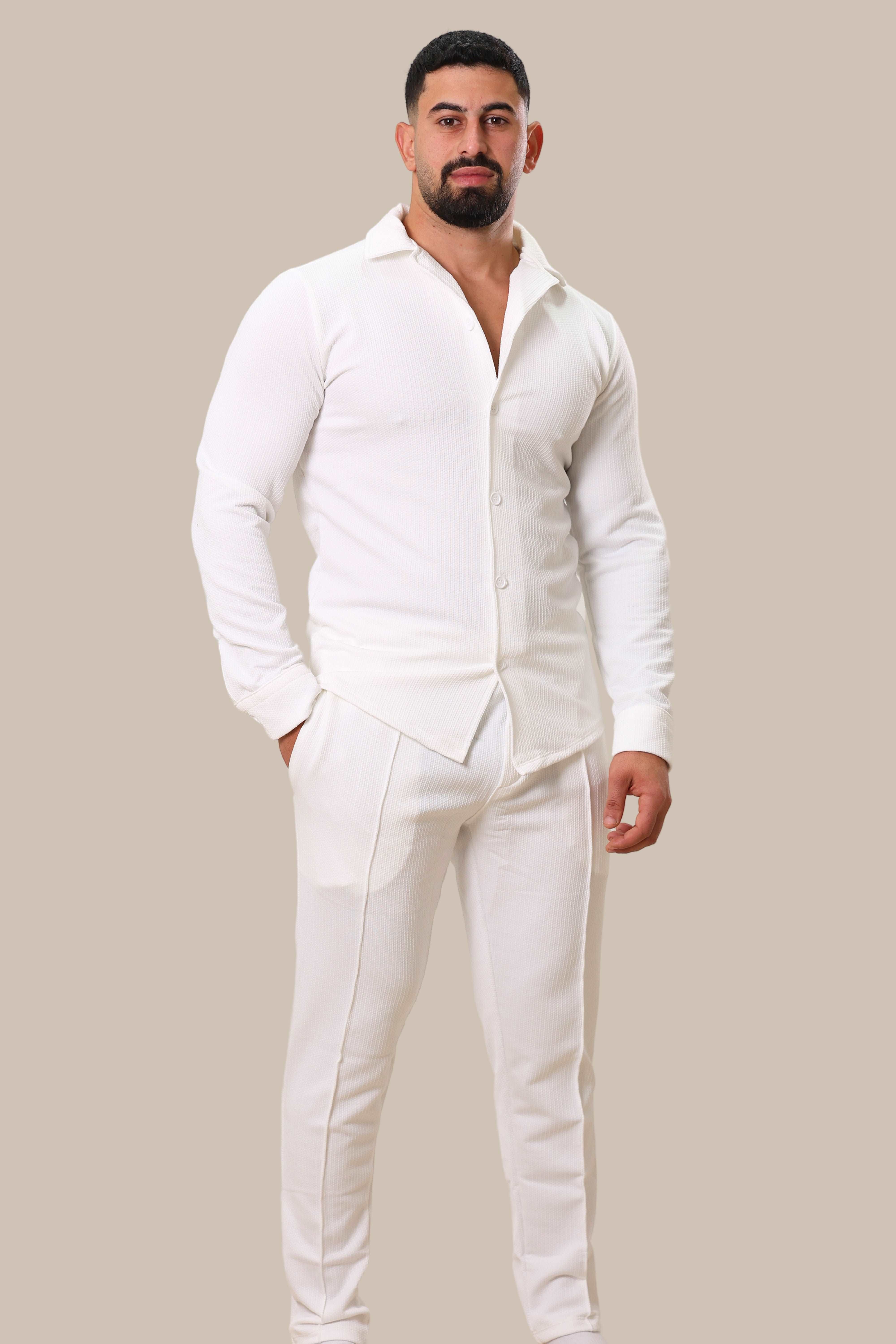 Linen Men's Set | White