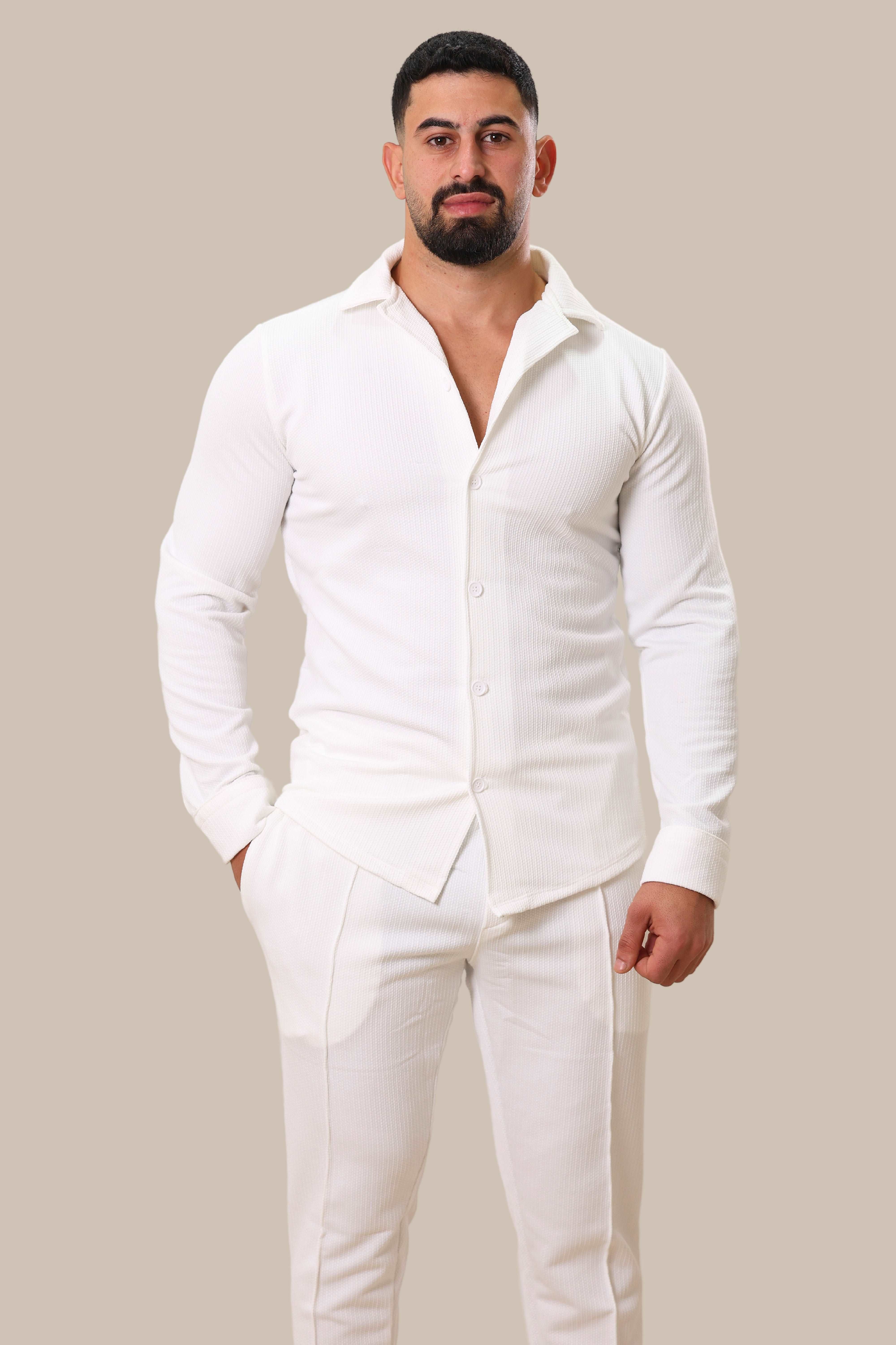 Linen Men's Set | White