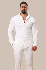 Linen Men's Set | White