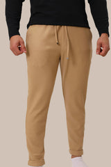 Men's Slim Fit Linen Sweatpants | Brown