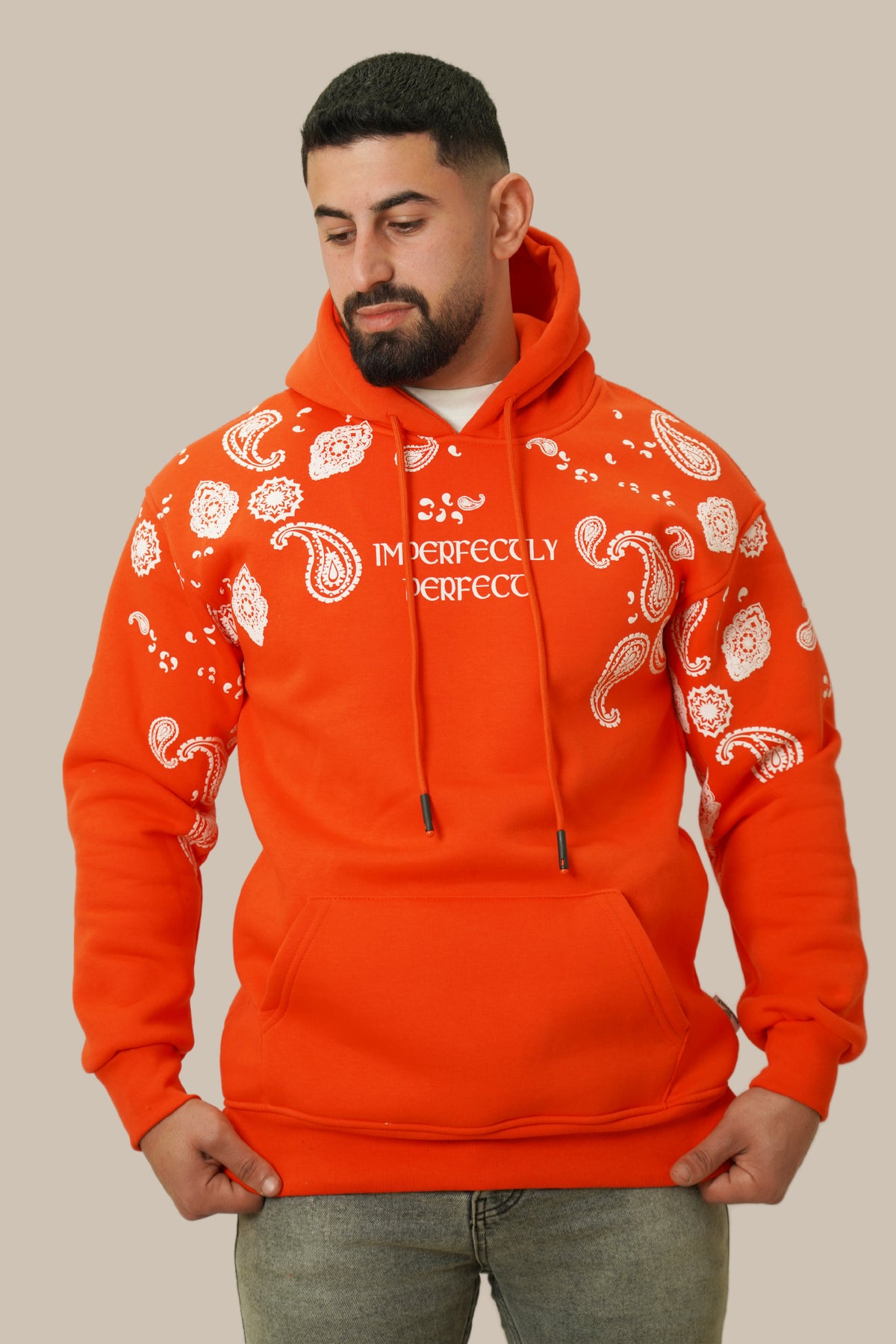Bold Orange Men’s Hoodie